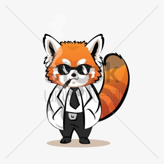Cartoon Red Panda Clipart , Png Download - Fox In A Lab Coat, Transparent Png, Free Download