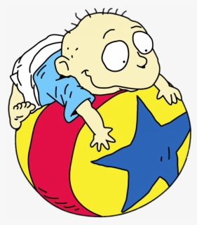 Rugrats Tommy Pickles On Ball - Ball From Rugrats, HD Png Download, Free Download