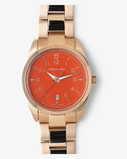 Rose Gold Watch Flame Dial Oyster Links - Analog Watch, HD Png Download, Free Download