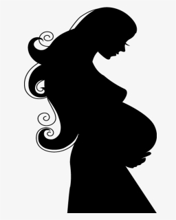 #mom #pregnant #pregnancy #silhouette #woman #baby - Pregnant Woman Silhouette Png, Transparent Png, Free Download