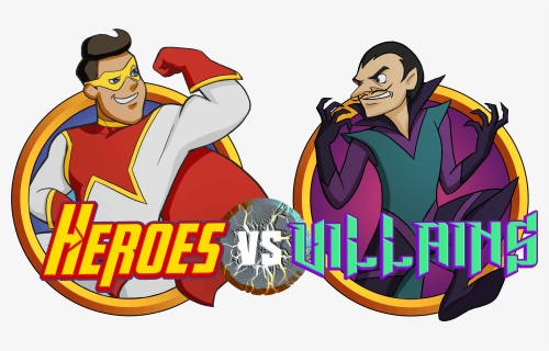 Heroes Vs Villains Bar Crawl - Hero Vs Villain Clipart, HD Png Download, Free Download