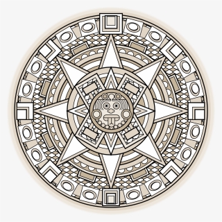 600 Jpeg 136kb Aztec Calendar, Ing, Pinterest Aztec - Patriotic Heart, HD Png Download, Free Download