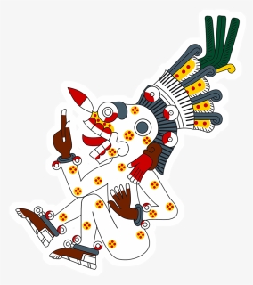 Merchant Drawing Aztec Png Black And White Download - Mictlantecuhtli Mictecacihuatl Aztec God Of Death, Transparent Png, Free Download