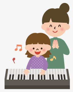 Girl Playing Piano School Clipart - Boy Playing Music Clipart, HD Png Download, Free Download