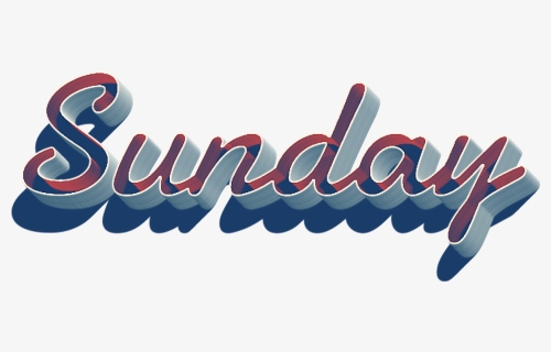 Sunday 3d Name Logo Png - Sunday 3d, Transparent Png, Free Download