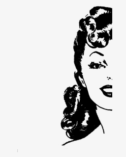 Retro Lady Clip Art Free - Retro Transparent Lady Clipart, HD Png Download, Free Download