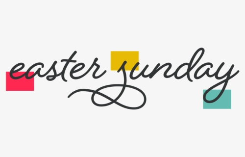 Easter Sunday Png - Calligraphy, Transparent Png, Free Download