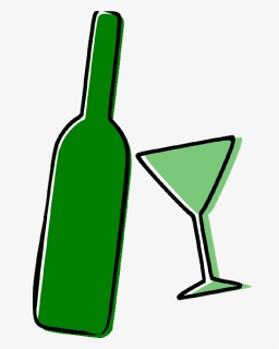 Alcohol Bottle Drinks Drunk Glass - Alcohol Clipart Transparent Background, HD Png Download, Free Download
