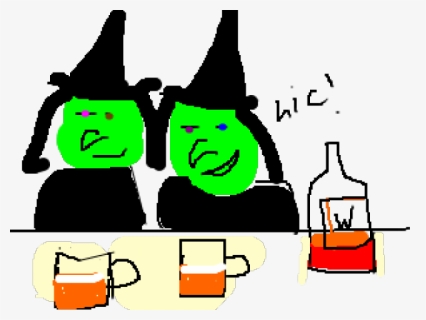 Drunk Witch Cliparts, HD Png Download, Free Download