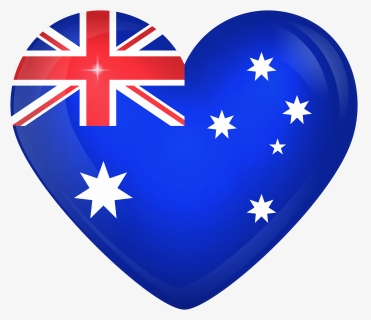Australia Flag Png - Australian Flag Love Heart, Transparent Png, Free Download