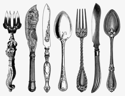 Antique Kitchen Utensils Clipart, HD Png Download, Free Download