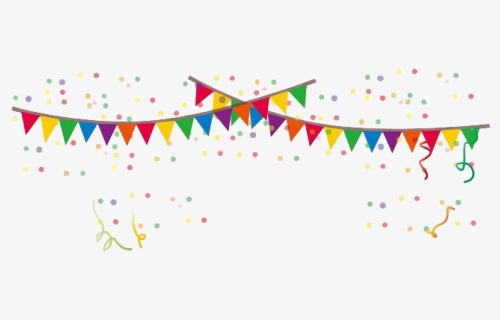 Party Confetti Png Download Image - Confetti Flag Party Png, Transparent Png, Free Download