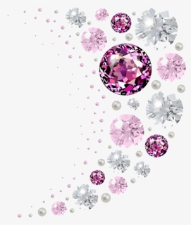 Color Diamond Gemstone Wallpaper Free Download Png - Diamonds And Pearls Png, Transparent Png, Free Download