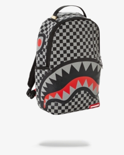 Sprayground Checkered Camo Shark Backpack, HD Png Download, Free Download