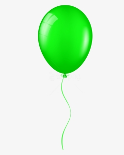 Blue Single Balloon Clipart - Transparent Background Green Balloon Clipart, HD Png Download, Free Download