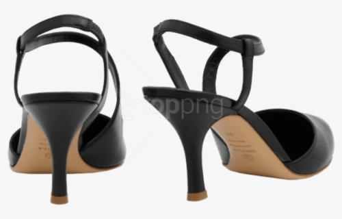 Free Png Black Female Sandals Png Images Transparent - Black Sandals Heels Png, Png Download, Free Download