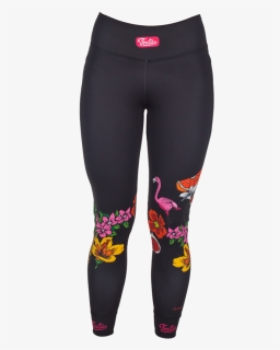 Unique Print Black Leggings - Tights, HD Png Download, Free Download