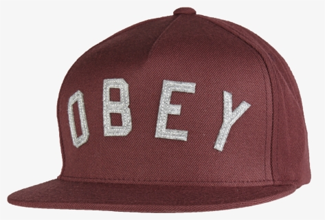 Obey Snapback Cap Mit Logo-applikation In Rot Online - Baseball Cap, HD Png Download, Free Download