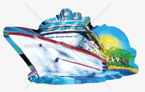 Ship Production Ready Artwork For T Shirt - Cruise Ships Clip Art, HD Png Download, Free Download