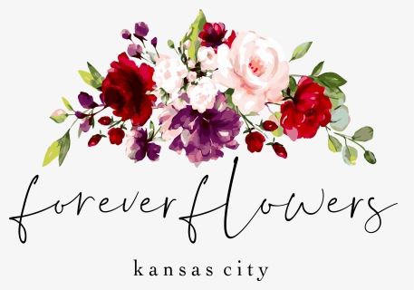 Forever Flowers Transparent - Burgundy Botanical Flowers, HD Png Download, Free Download