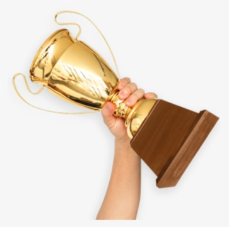 Arm Holding Gold Trophy - Trophy, HD Png Download, Free Download