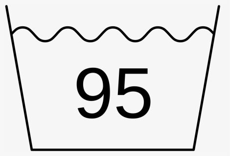 Laundry Symbol Wash - Line Art, HD Png Download, Free Download