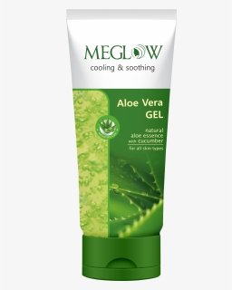 Meglow Aloevera Gel - Meglow Aloe Vera Gel Uses, HD Png Download, Free Download