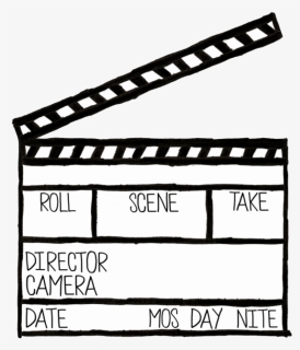 Clapperboard Png Free Image Download - Clapper Board Outline Png, Transparent Png, Free Download
