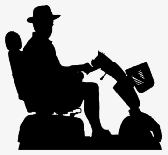 Mobility Scooter Silhouette, HD Png Download, Free Download