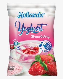 Hollandis Instant Strawberry Yoghurt Powder - Yoghurt Powder, HD Png Download, Free Download
