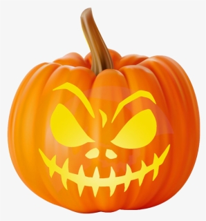 Halloween Scary Pumpkin Png Image Download - Evil Jack O Lantern Clipart, Transparent Png, Free Download