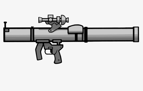Drawing Rockets Bazooka Gun - Ranged Weapon, HD Png Download, Free Download
