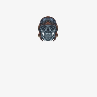 Motorcycle Rider Skull With Helmet And Goggles Tattoo - Skull, HD Png Download, Free Download