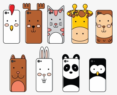 Phone Case Cartoon Animals Vector - 圖案 動物, HD Png Download, Free Download
