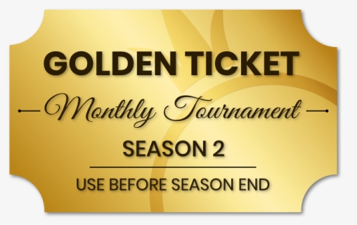 Golden Ticket Social Tournaments Png, Transparent Png, Free Download