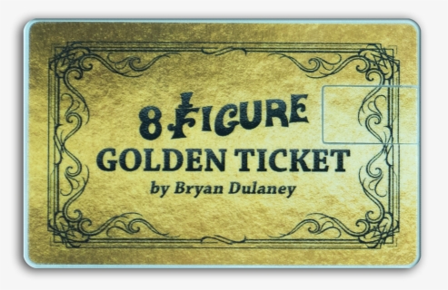 Golden Ticket Png, Transparent Png, Free Download