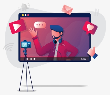 People Video Flat Design, HD Png Download, Free Download