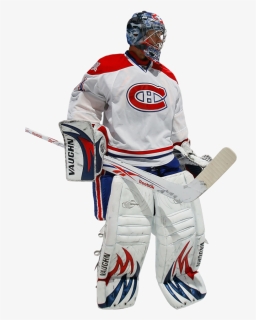 Player With Cap Hockey Picture - Goaltender, HD Png Download, Free Download