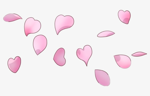 #freetoedit #pink #hearts #falling - Portable Network Graphics, HD Png Download, Free Download