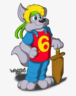 One Young Wolf - Cartoon, HD Png Download, Free Download