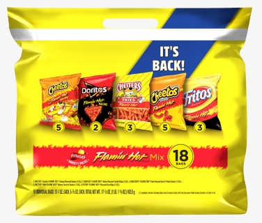 Frito-lay® Flamin - Lays Variety Pack Flamin Hot, HD Png Download, Free Download