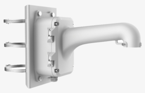 Ds 1604zj Box Pole Hikvision Ptz Pole Mount With Large - Hikvision Ptz Pole Mount Bracket, HD Png Download, Free Download