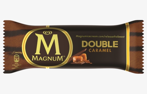 Magnum Double Caramel - Double Chocolate Ice Cream Magnum, HD Png Download, Free Download