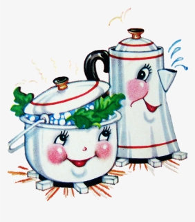 Transparent Cooking Pot Clipart - Vintage Friend Valentine Cards, HD Png Download, Free Download