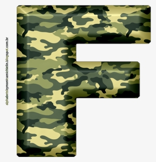Alphabets By M Nica Michielin Alfabeto Verde - Camouflage Background, HD Png Download, Free Download