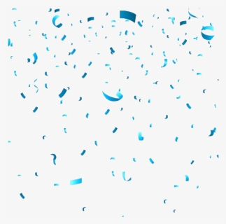 Blue Confetti Transparent Images - Blue Confetti Transparent Background, HD Png Download, Free Download
