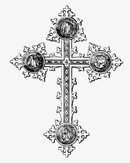 Freestanding Cross Clip Arts - Drawing Orthodox Cross Art, HD Png Download, Free Download