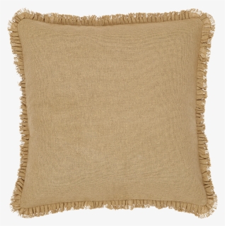 Vhc Brands Burlap Natural Fringed Filled Pillow Rustic - Vhc Brands, HD Png Download, Free Download