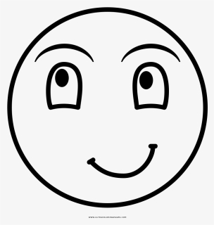 Laughing Face Coloring Page - Smiley, HD Png Download, Free Download