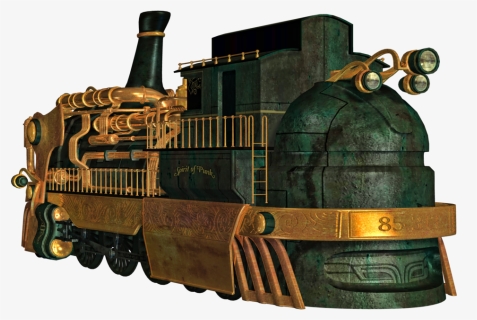 Train, Png V - Steampunk Train Png, Transparent Png, Free Download